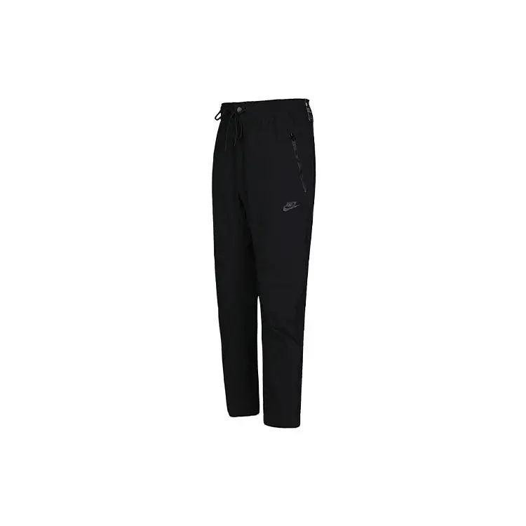 Pantaloni casual in tessuto Nike Sportswear per la primavera da uomo, neri, 927987-010 S miniatura 2