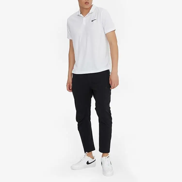 Pantaloni casual in tessuto Nike Sportswear per la primavera da uomo, neri, 927987-010 S miniatura 4