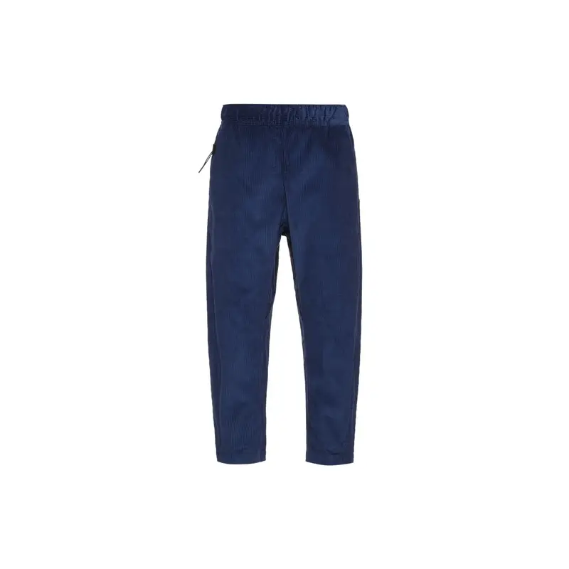 Pantaloni Casual Uomo Nike Velluto a Coste Affusolati Corti Blu Navy DO2324-410 S