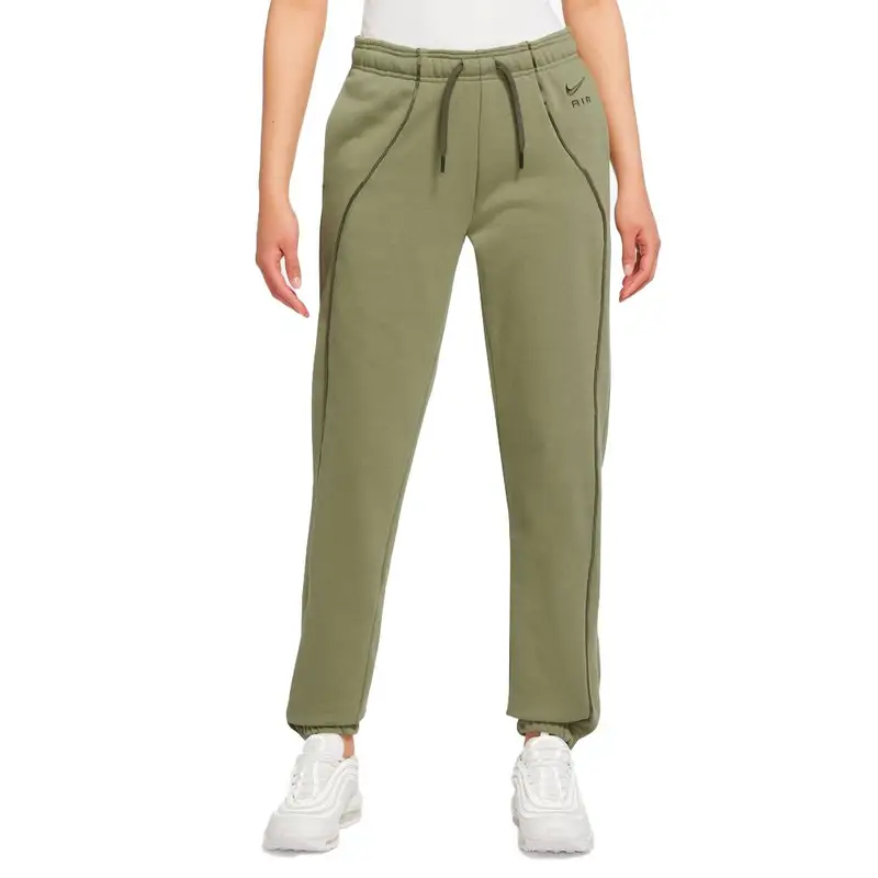 Pantaloni Con Polsino Air Verde Donna S