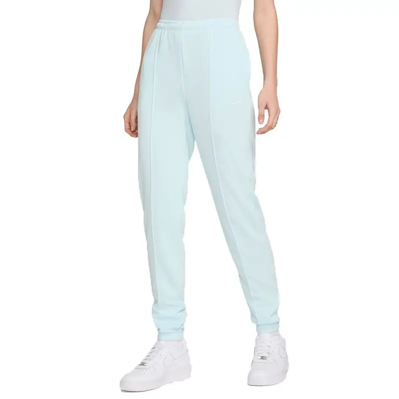 Pantaloni Con Polsino Azzurro Donna M