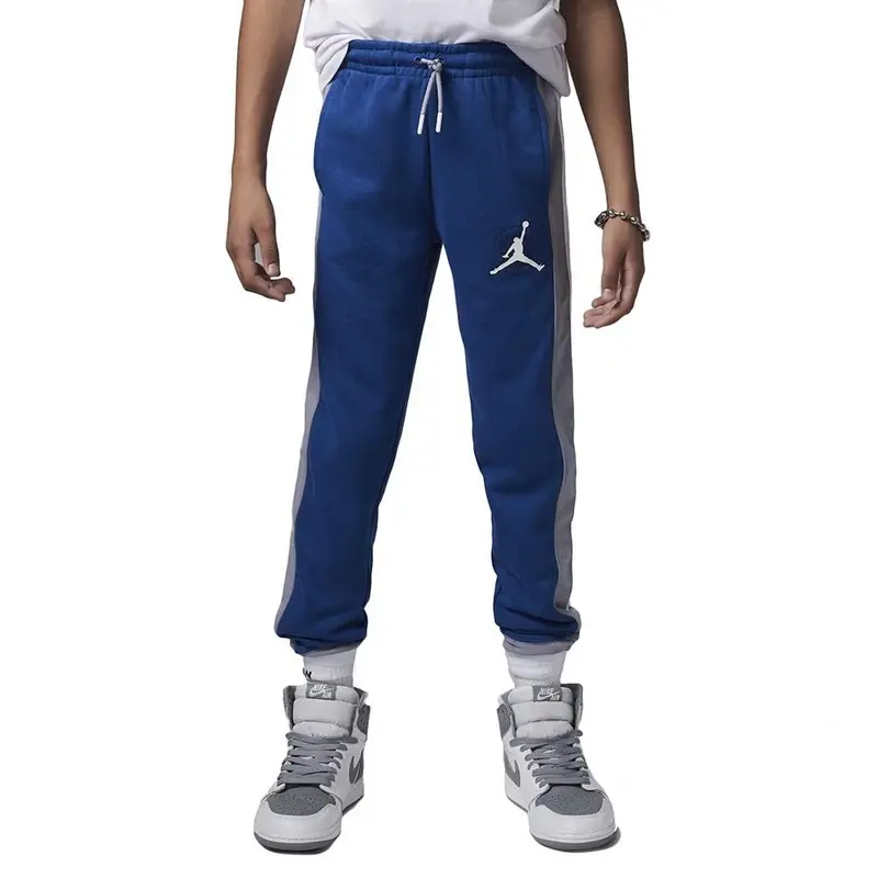 Pantaloni Con Polsino Jordan Azzurro Bambino 8/10 Anni