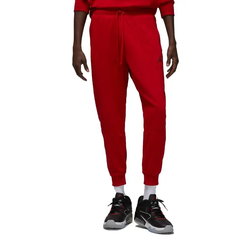 Pantaloni Con Polsino Logo Jordan Rosso Uomo L