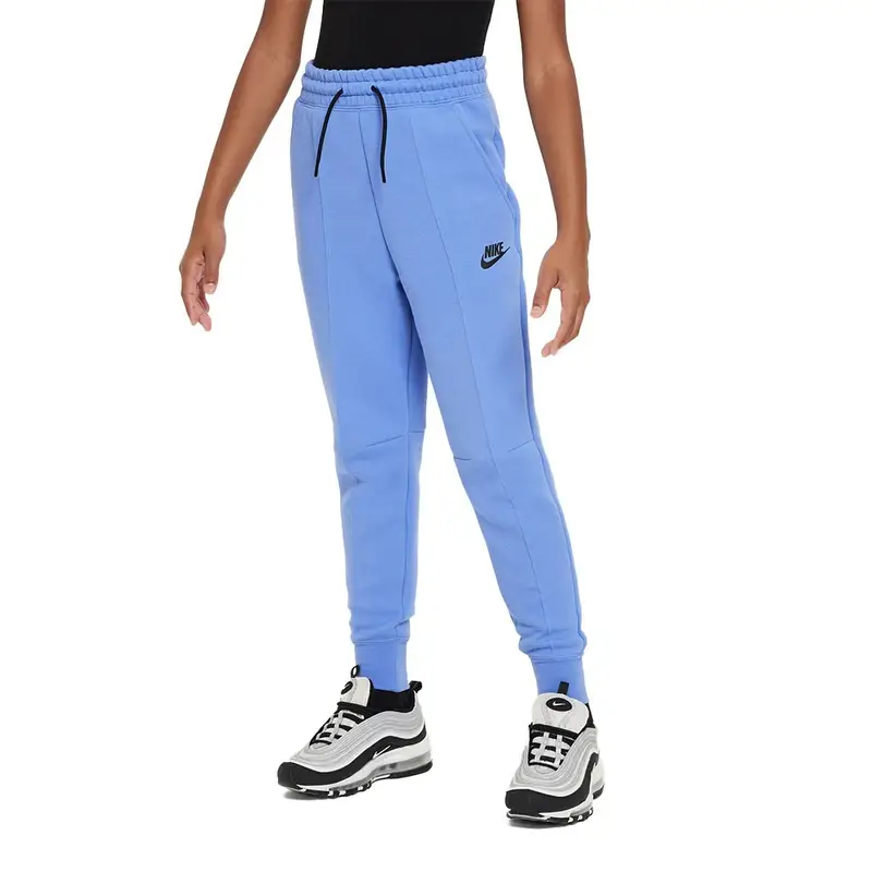 Pantaloni Con Polsino Tech Fleece Azzurro Ragazza L