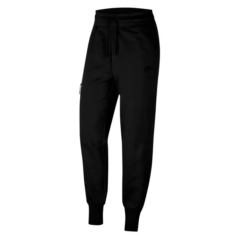 Pantaloni Con Polsino Tech Fleece Nero Donna L