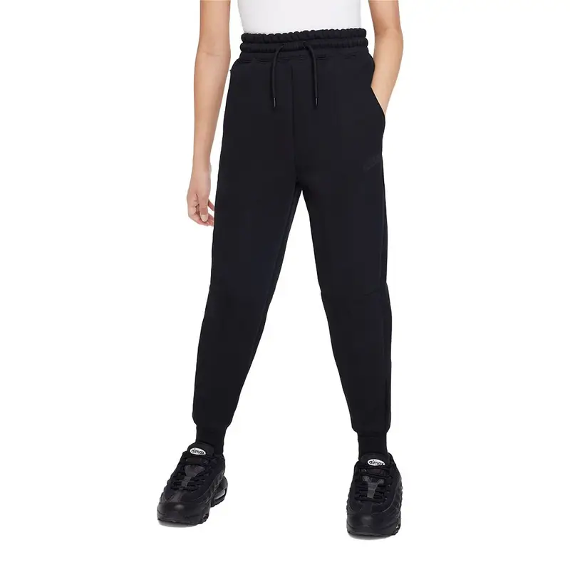 Pantaloni Con Polsino Tech Fleece Nero Ragazza XS