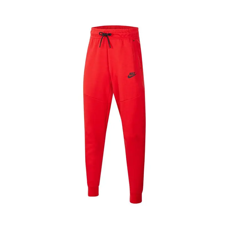 Pantaloni Con Polsino Tech Fleece Rosso Nero Bambino XS