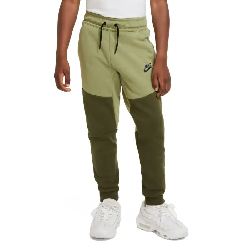 Pantaloni Con Polsino Tech Fleece Verde Bambino S - Ragazzo