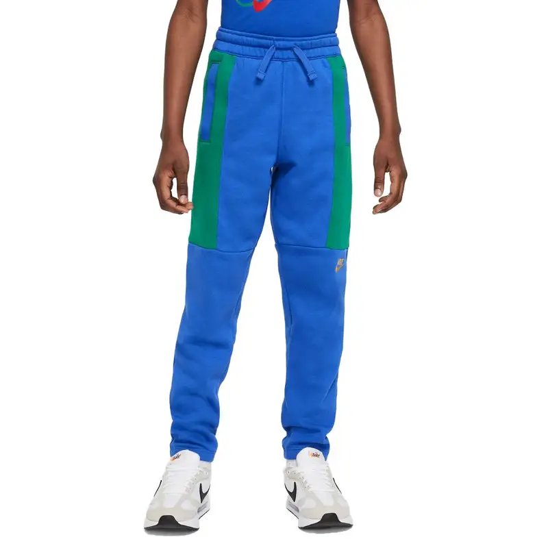 Pantaloni Con Polsino Verde Blu Bambino M