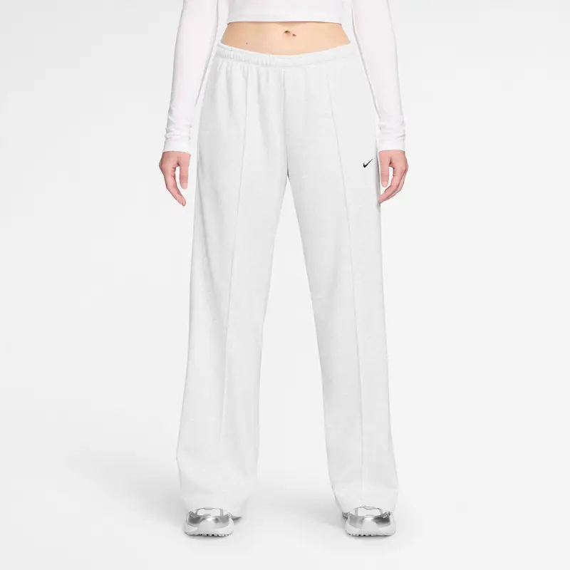 Pantaloni da allenamento da donna Nike French Terry Blanc