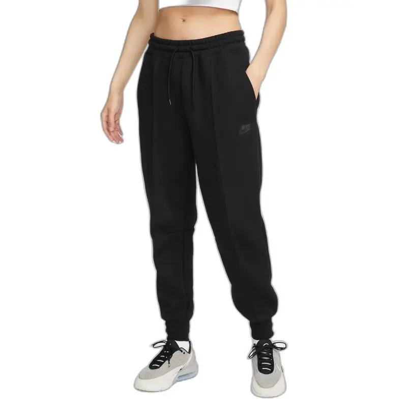 Pantaloni da jogging a vita alta donna Nike Tech Fleece Noir