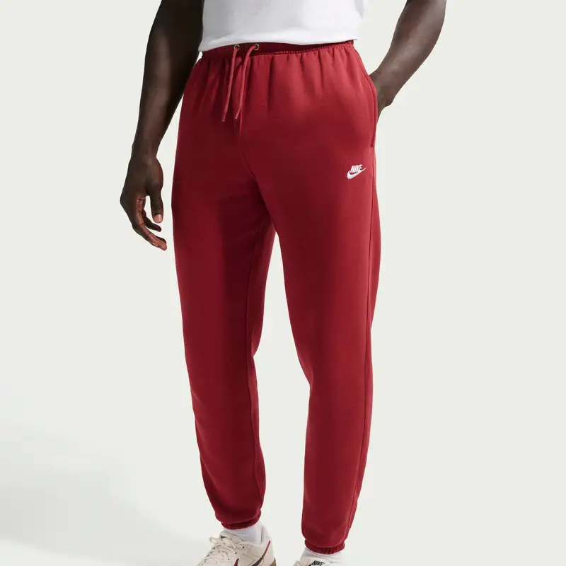 Pantaloni da jogging con risvolto Nike Club Rouge