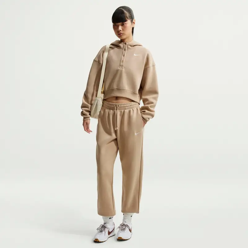 Pantaloni da jogging donna Nike Phoenix Fleece Beige