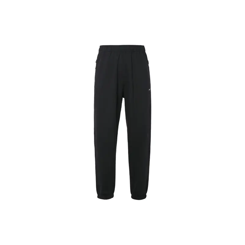 Pantaloni da jogging in pile Nike Solo Swoosh Uomo Pantaloni Nero DX0816-010 XL miniatura 3