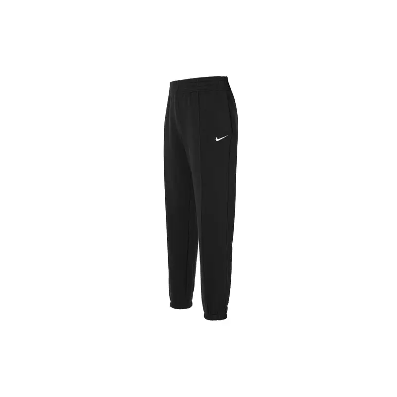 Pantaloni da jogging in pile Nike Sportswear Essential con logo ricamato da donna Neri BV4090-010 XL