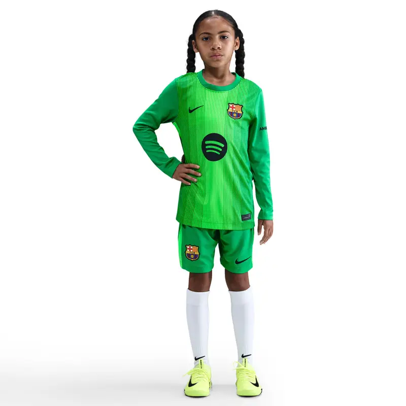 Pantaloni da portiere bambino FC Barcelona 2025/26 Vert