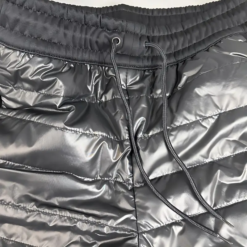 Pantaloni da tuta da uomo Nike Retro Sports Spliced Caldi Antivento Versatili in Pile Maglia Spessa Neri AJ8964-015 XL miniatura 2