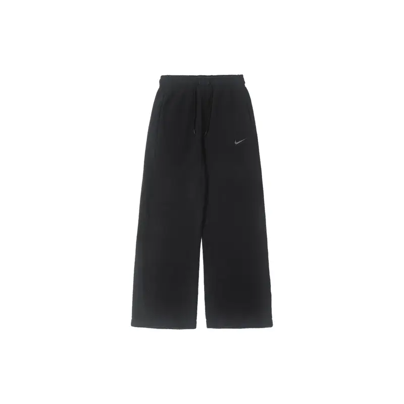 Nike Pantaloni della tuta donna in maglia felpata neri con coulisse