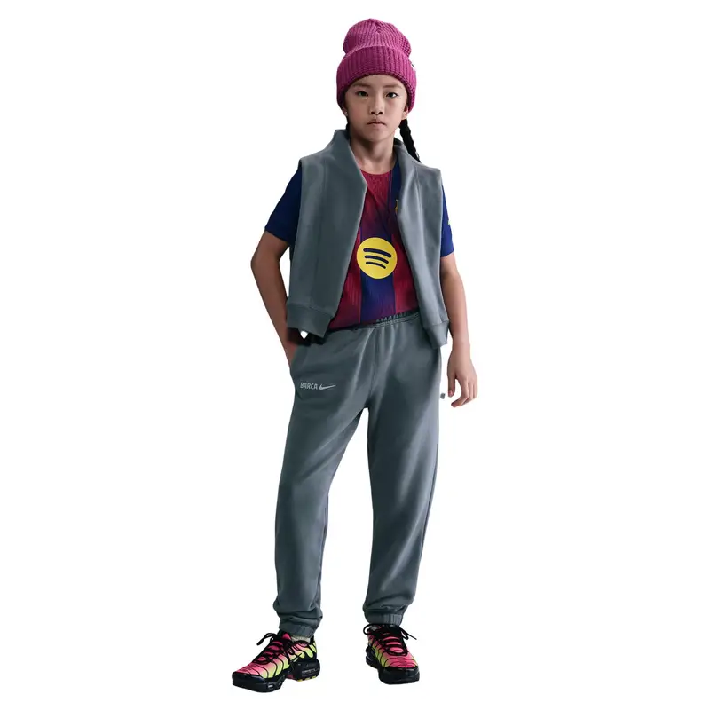 Pantaloni della tuta per bambini FC Barcellona Air 2025/26 Gris