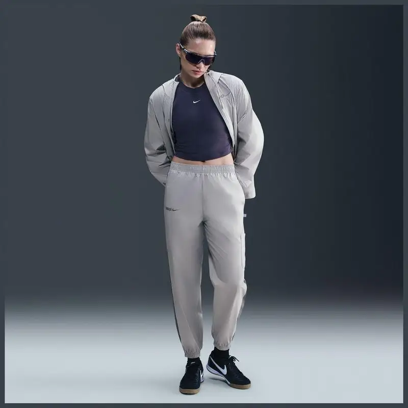 Pantaloni impermeabili donna FC Barcelona Essential 2024/25 Gris