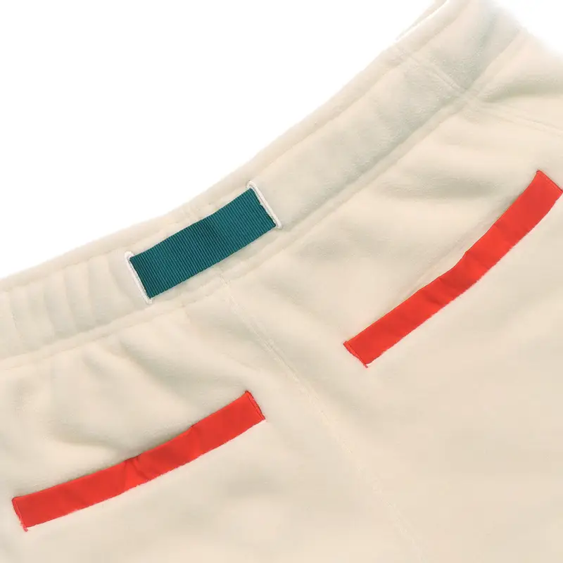 Nike Pantaloni Uomo in Pile Bianco con Dettagli Rossi miniatura 3