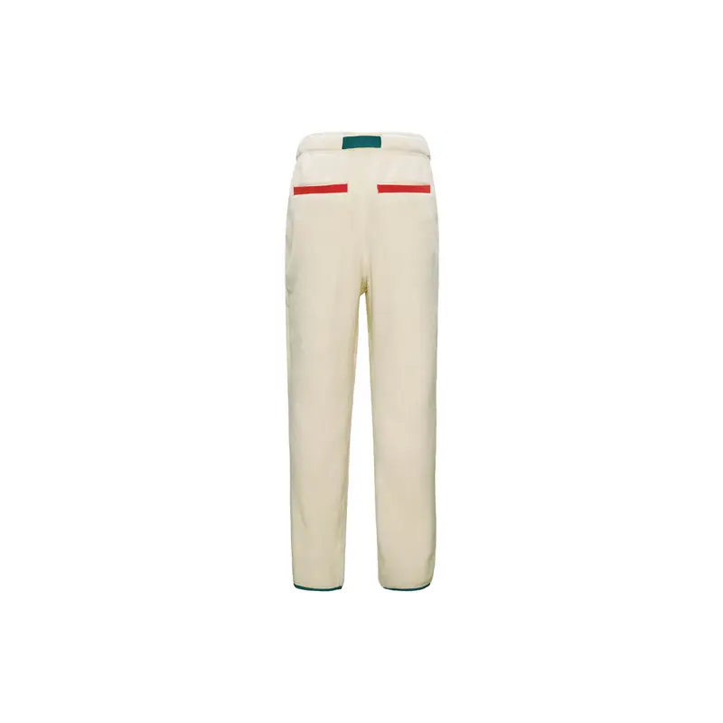 Nike Pantaloni Uomo in Pile Bianco con Dettagli Rossi miniatura 4