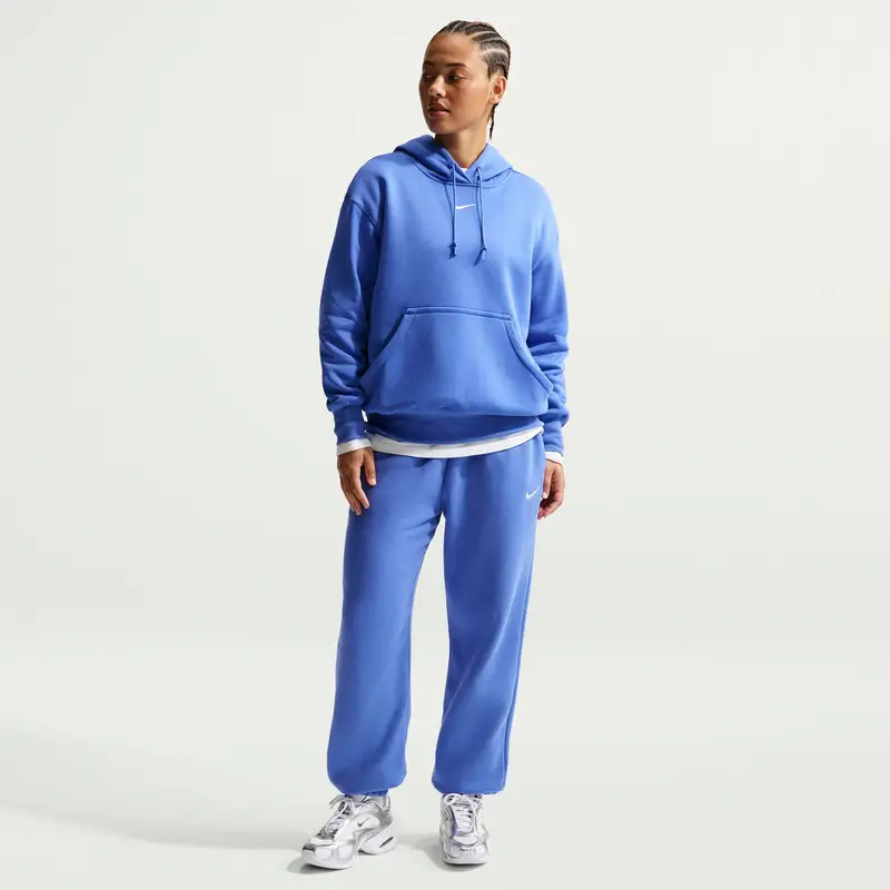 Pantaloni jogging oversize donna Nike Phoenix Fleece Bleu