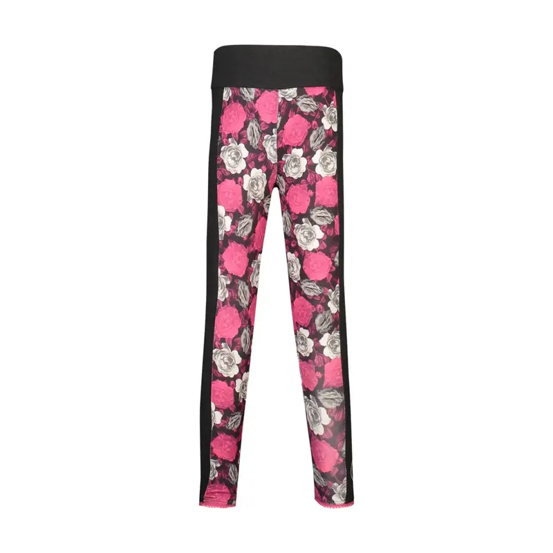 Nike Leggins Unisex Neri con Stampa Floreale