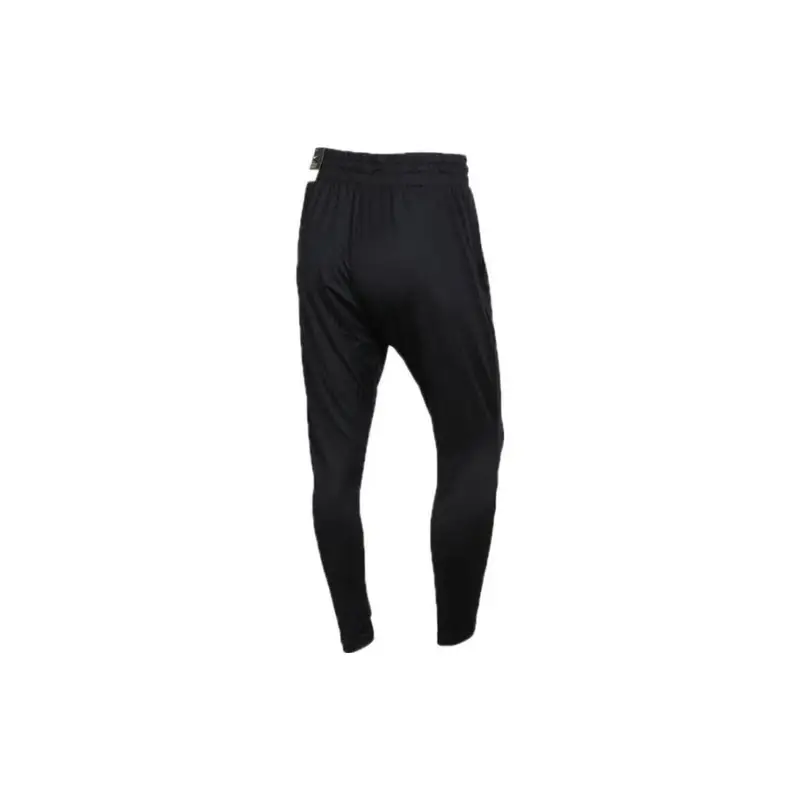 Pantaloni Lunghi in Maglia Dri-Fit Tinta Unita Vestibilità Rilassata Pantaloni da Donna Neri 933669-010 S miniatura 3