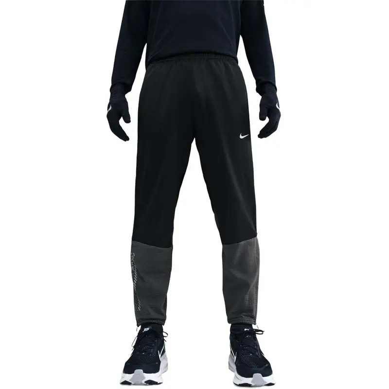 Pantaloni Running Challenger Winterized Nero Argento Uomo L