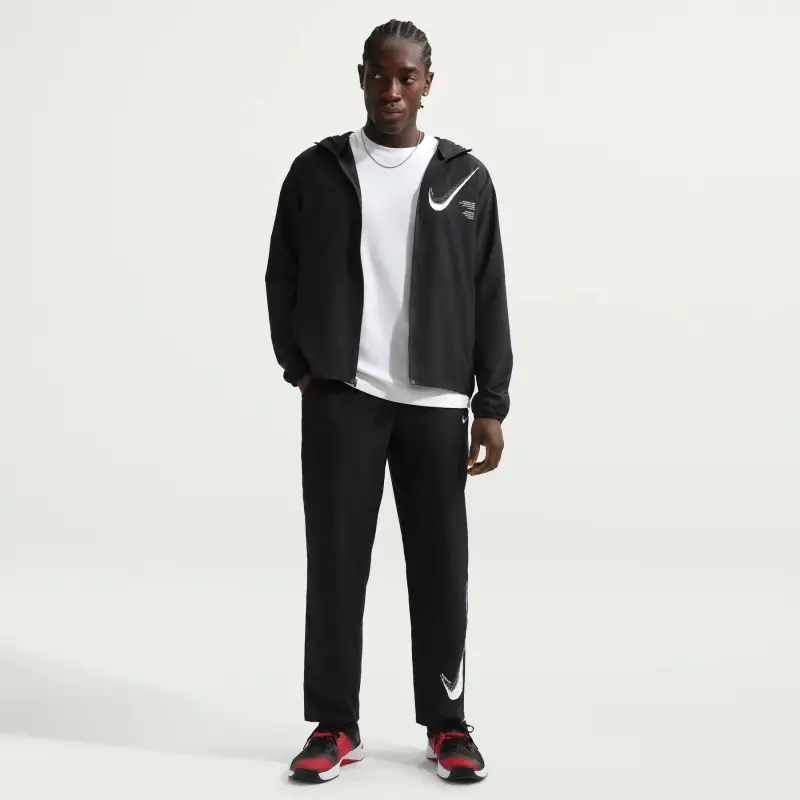 Pantaloni running Nike Form GFX Noir