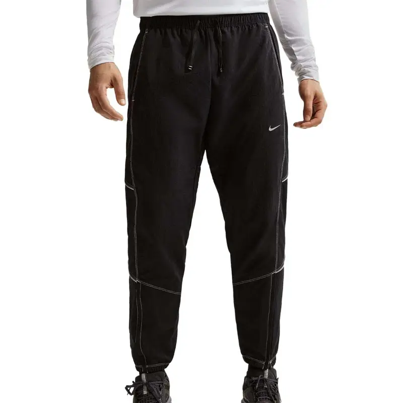 Pantaloni Running Retro Track Nero Argento Uomo XL