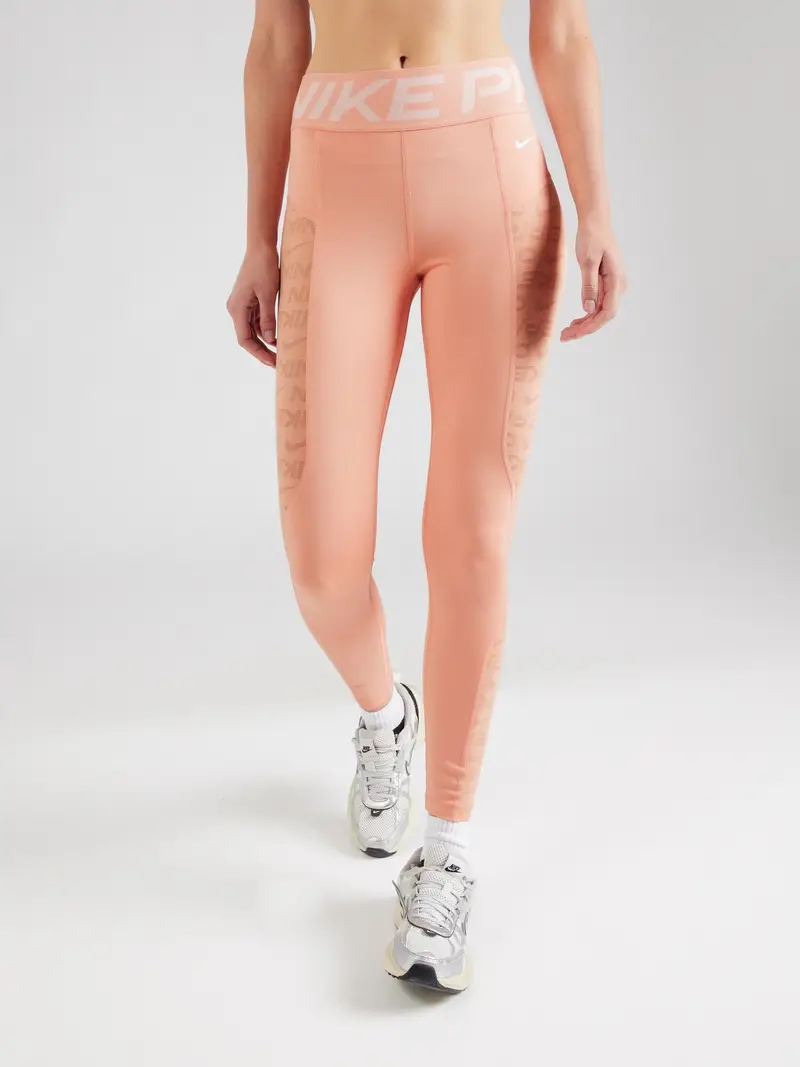 Pantaloni sportivi arancione pastello / bianco miniatura 2