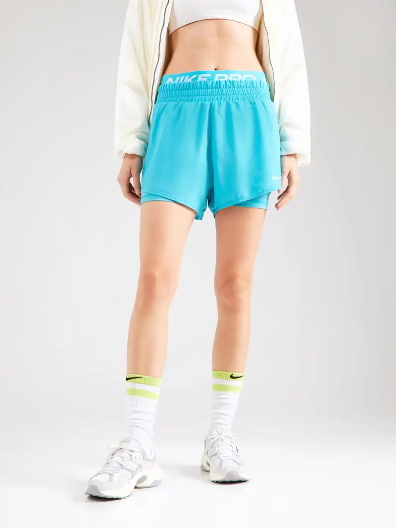 Pantaloni sportivi azzurro / bianco miniatura 3