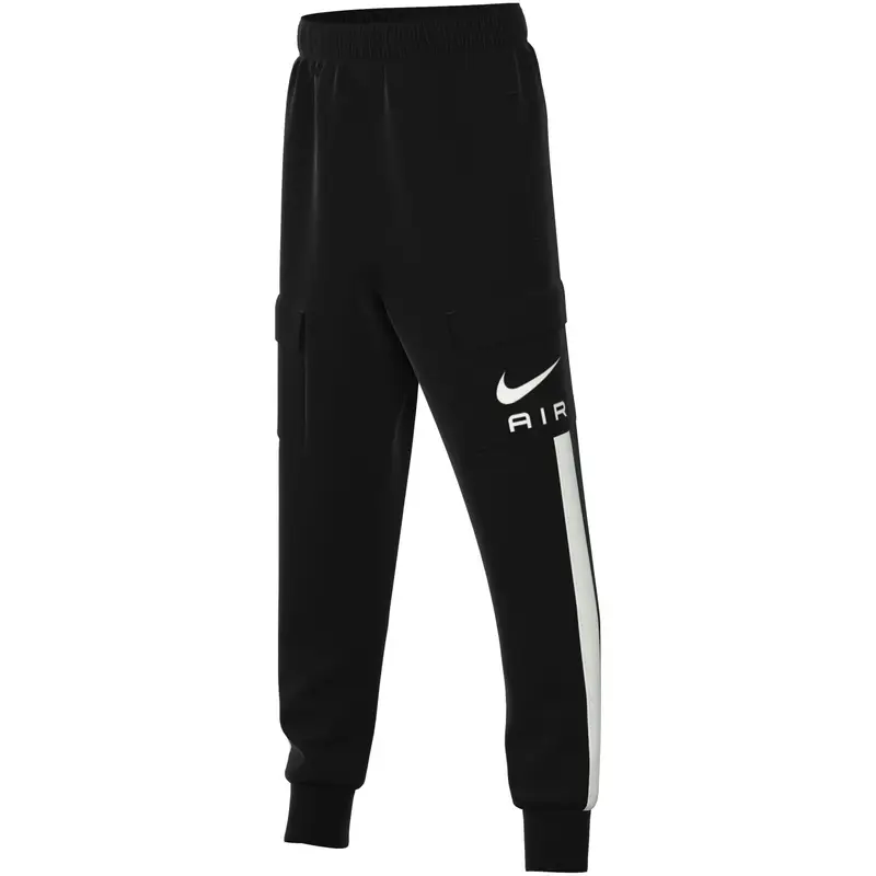 Pantaloni sportivi cargo per bambini Nike Air Fleece Noir