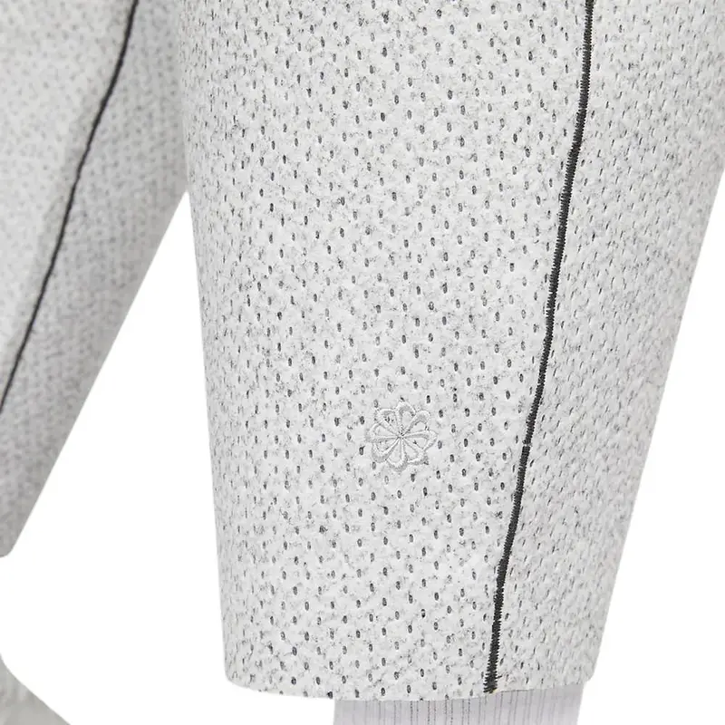 Pantaloni Sportivi Casual da Donna Traspiranti Monocolore Ricamo Lettere Nike Fondi Grigio Fumo Chiaro DQ6682-084 S miniatura 5