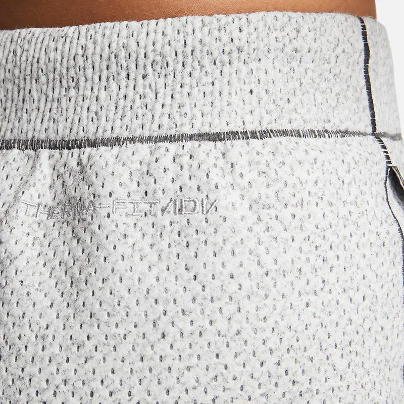 Pantaloni Sportivi Casual da Donna Traspiranti Monocolore Ricamo Lettere Nike Fondi Grigio Fumo Chiaro DQ6682-084 XS miniatura 2