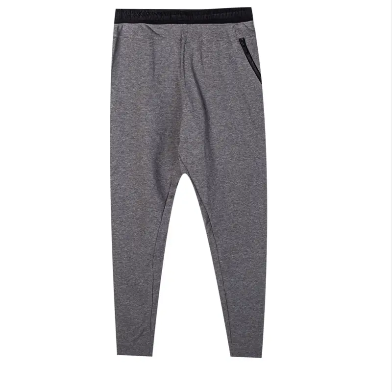 Pantaloni Sportivi Casual in Maglia da Uomo Nike con Lacci a Vita Bassa e Gamba Dritta Grigio 805155-091 M miniatura 3
