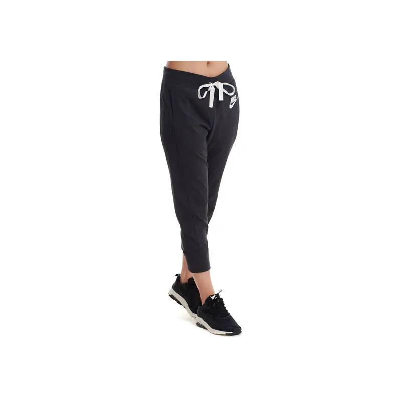 Pantaloni Sportivi Casual in Maglia Nike con Logo a Lettere Monocolore Donna pantaloni Neri Grigi 854964-032 XL miniatura 5