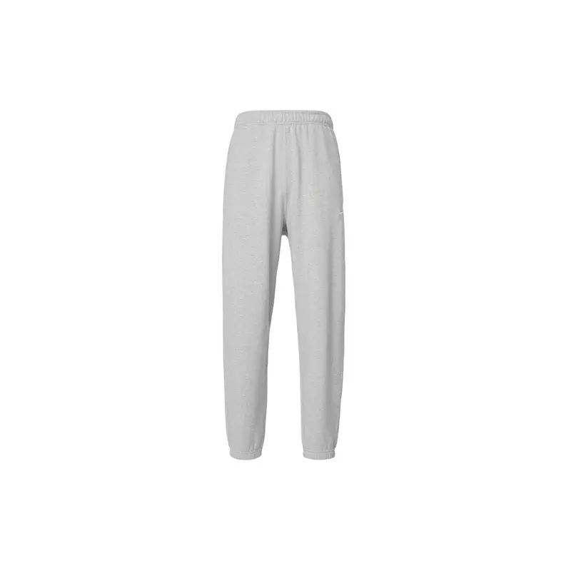 Pantaloni Sportivi Casual Nike Solo Swoosh con Polsino Elastico da Uomo Fondi Grigio Scuro Bianco DX0816-063 M