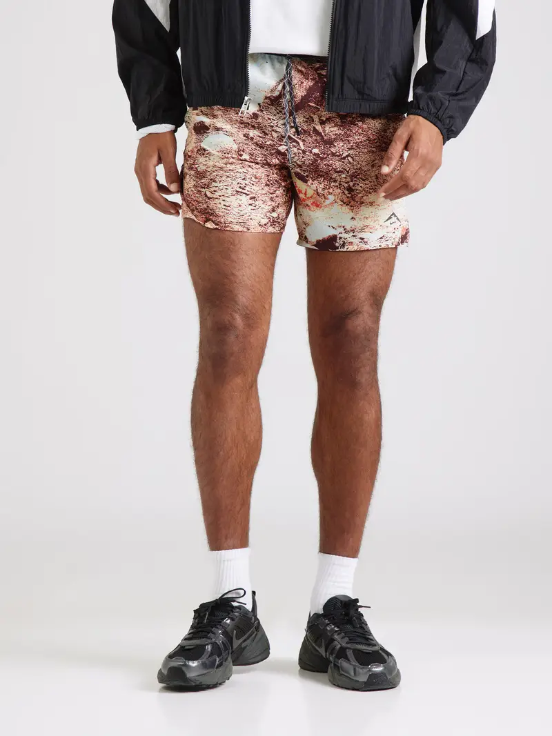 Pantaloni sportivi crema / ruggine / marrone scuro miniatura 2