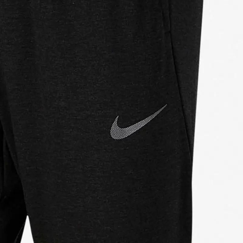 Pantaloni sportivi da uomo Nike Training Series color block con logo stampato a vita media, comodi e versatili, in maglia, pantaloni da uomo, nero grigio 933440-011 M miniatura 2