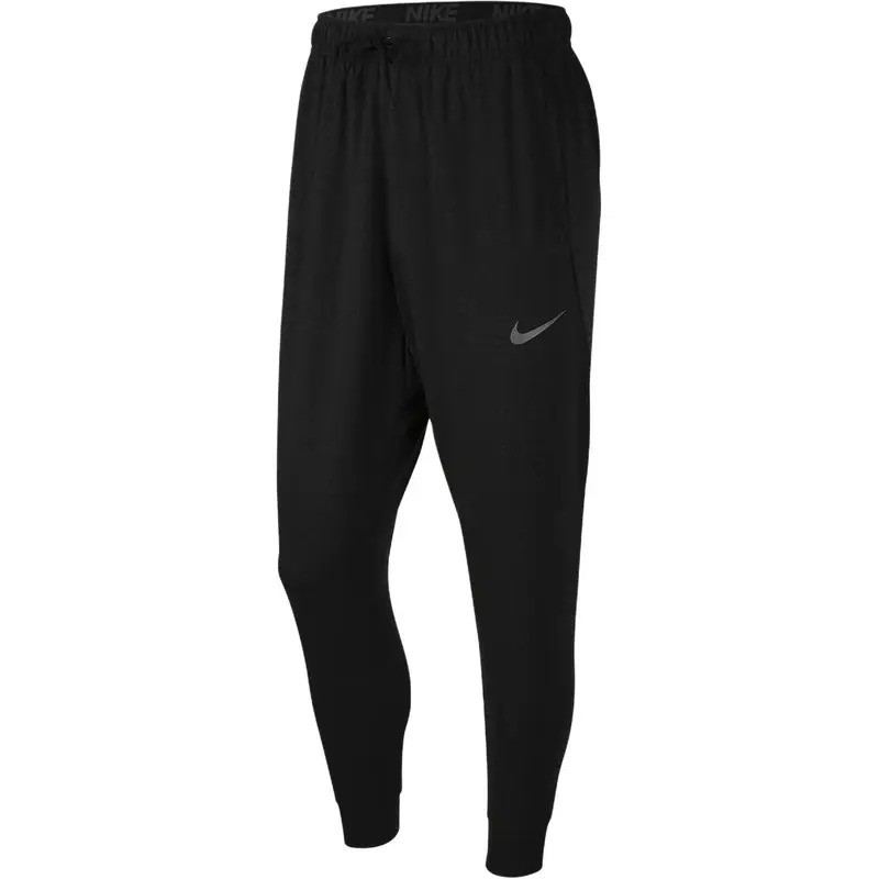 Pantaloni sportivi da uomo Nike Training Series color block con logo stampato a vita media, comodi e versatili, in maglia, pantaloni da uomo, nero grigio 933440-011 S