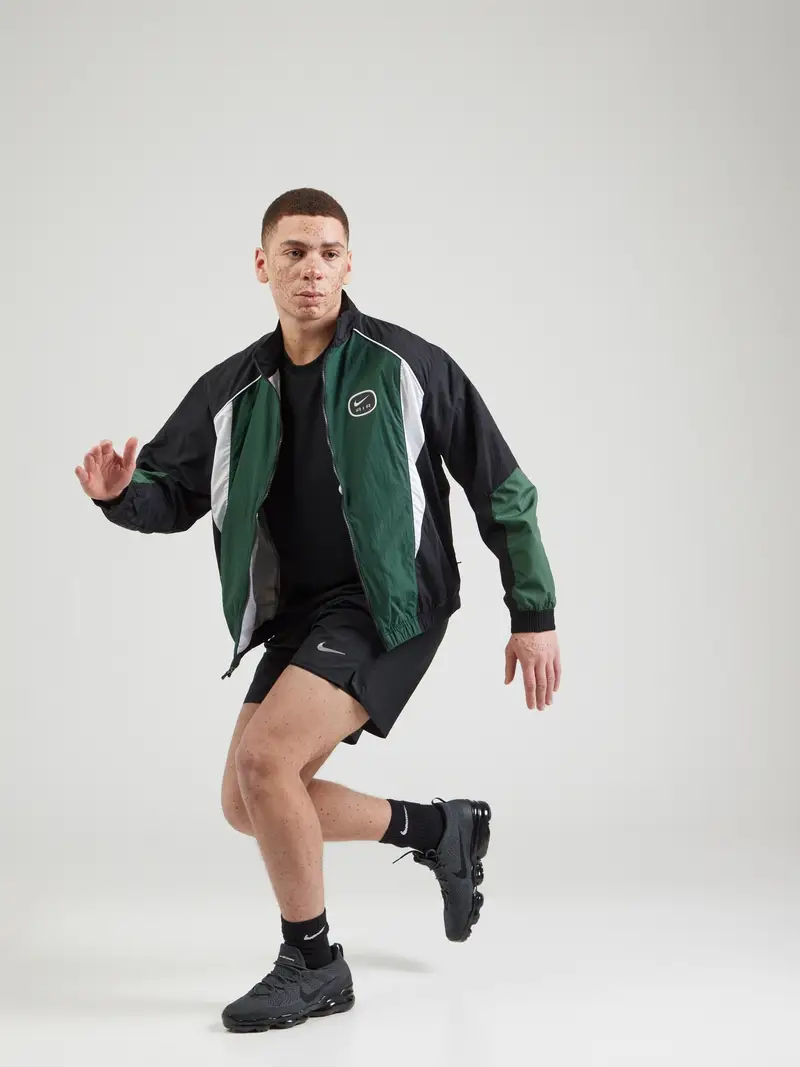 NIKE Pantaloni sportivi grigio chiaro / nero miniatura 3