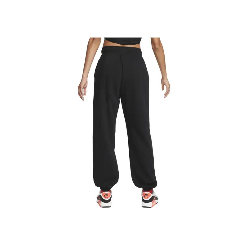 Pantaloni Sportivi in Maglia Elasticizzata a Vita Media con Scritta Nike da Donna FB8052-010 L miniatura 2