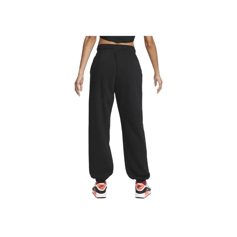 Pantaloni Sportivi in Maglia Elasticizzata a Vita Media con Scritta Nike da Donna FB8052-010 M miniatura 5