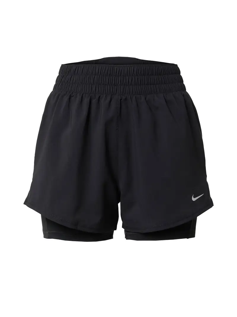NIKE Pantaloni sportivi  nero / argento