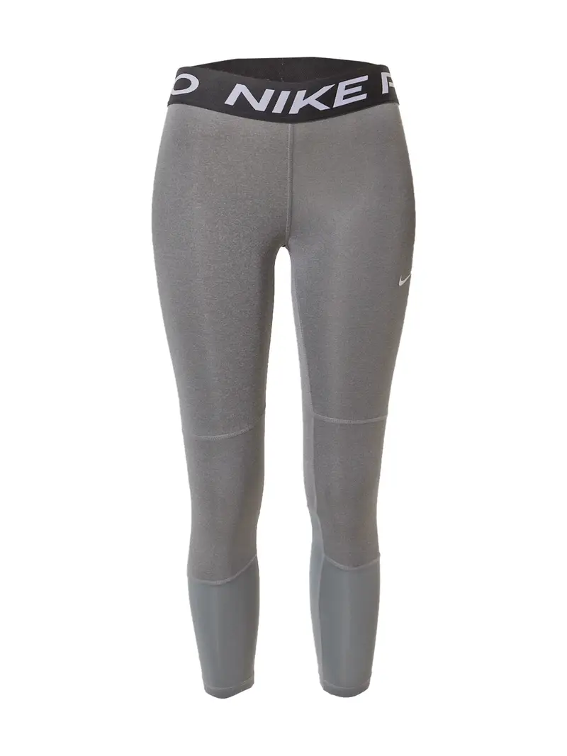NIKE Pantaloni sportivi 'Pro' grigio / nero / bianco