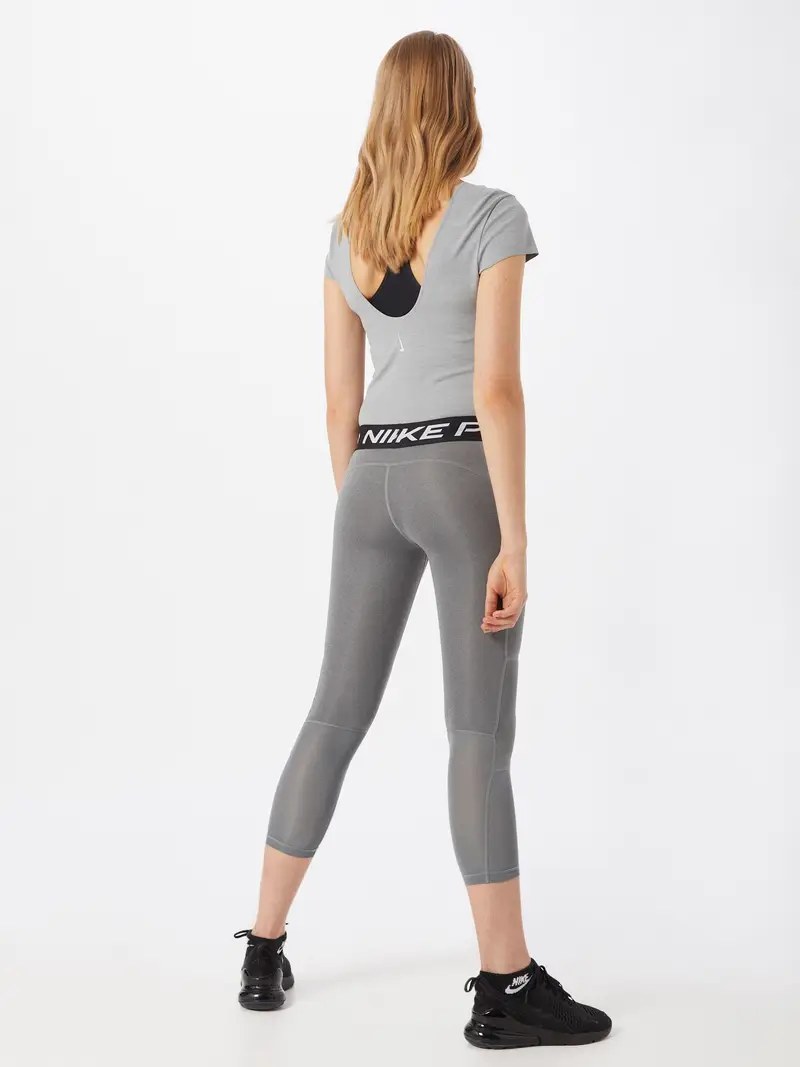 NIKE Pantaloni sportivi 'Pro' grigio / nero / bianco miniatura 2