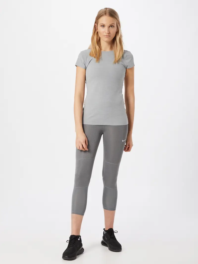 NIKE Pantaloni sportivi 'Pro' grigio / nero / bianco miniatura 3